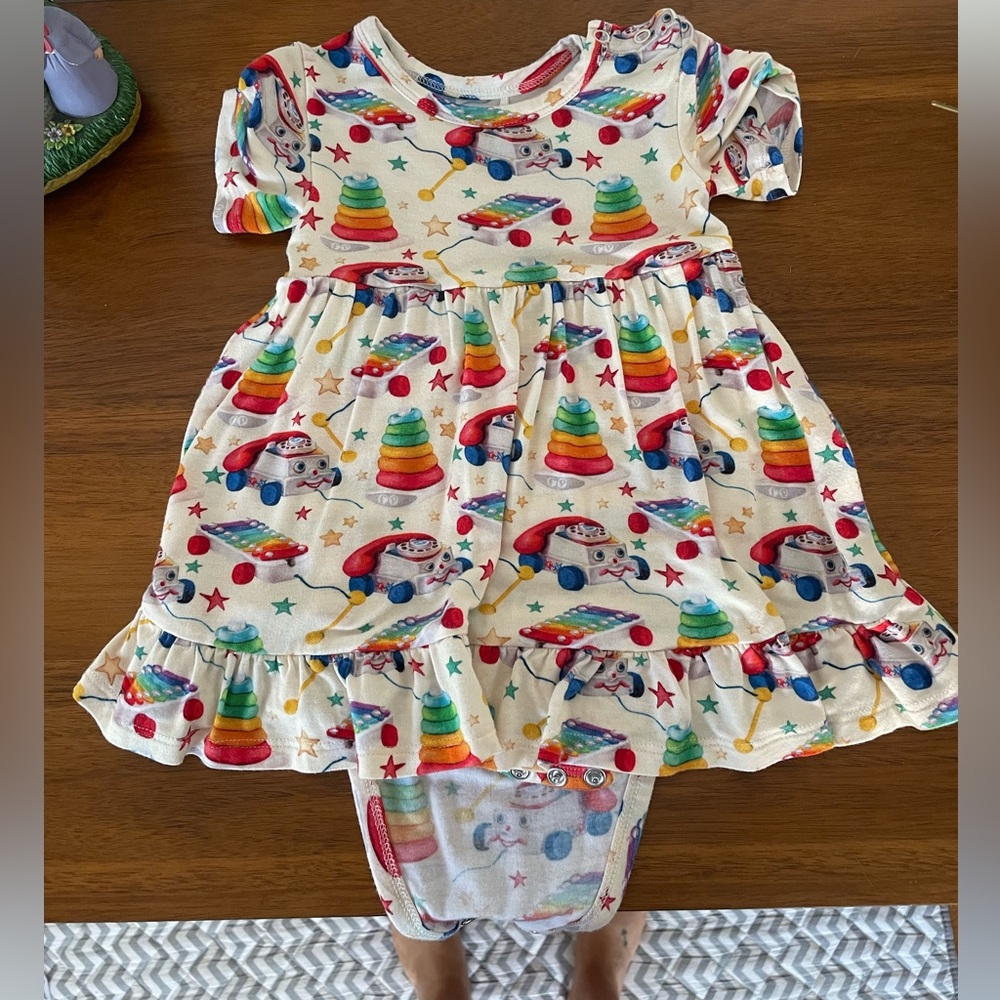 Posh Peanut x Fisher Price romper dress